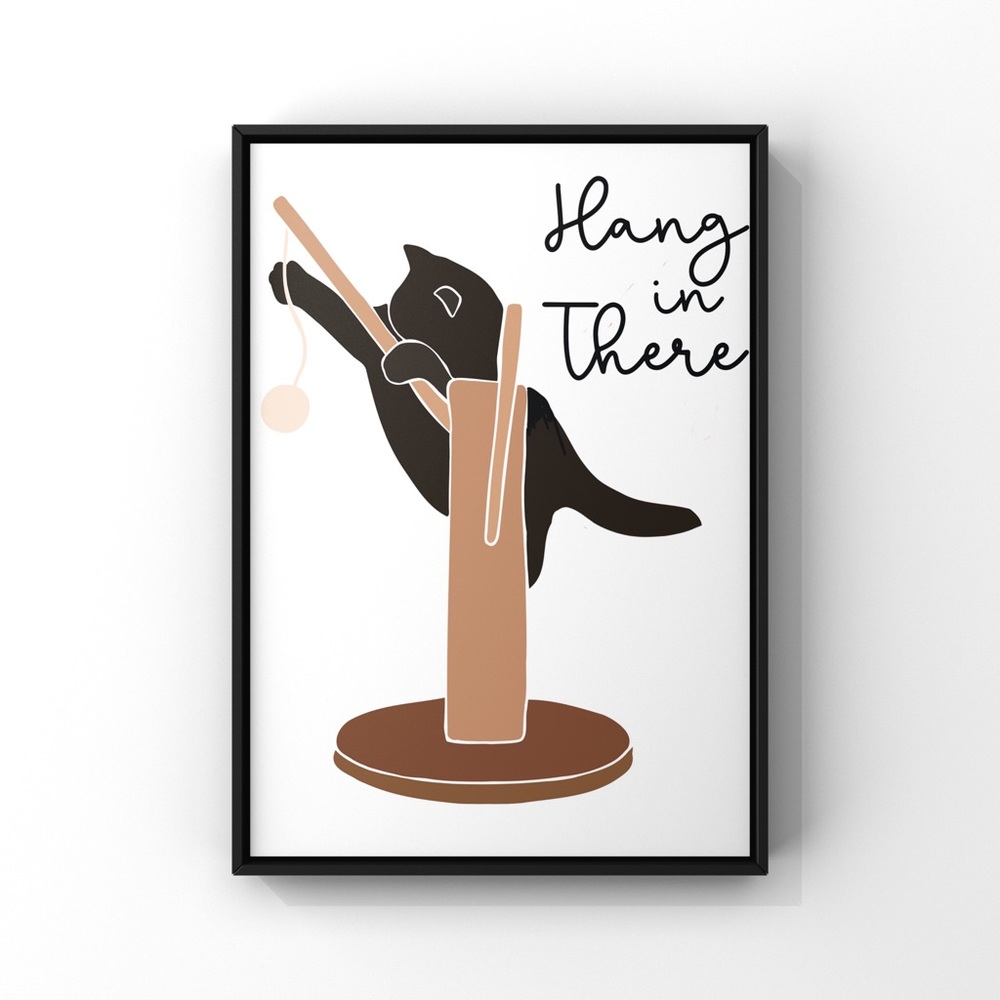 ✨NEW✨Original 8x10 Illustration Cat Art Print Un…